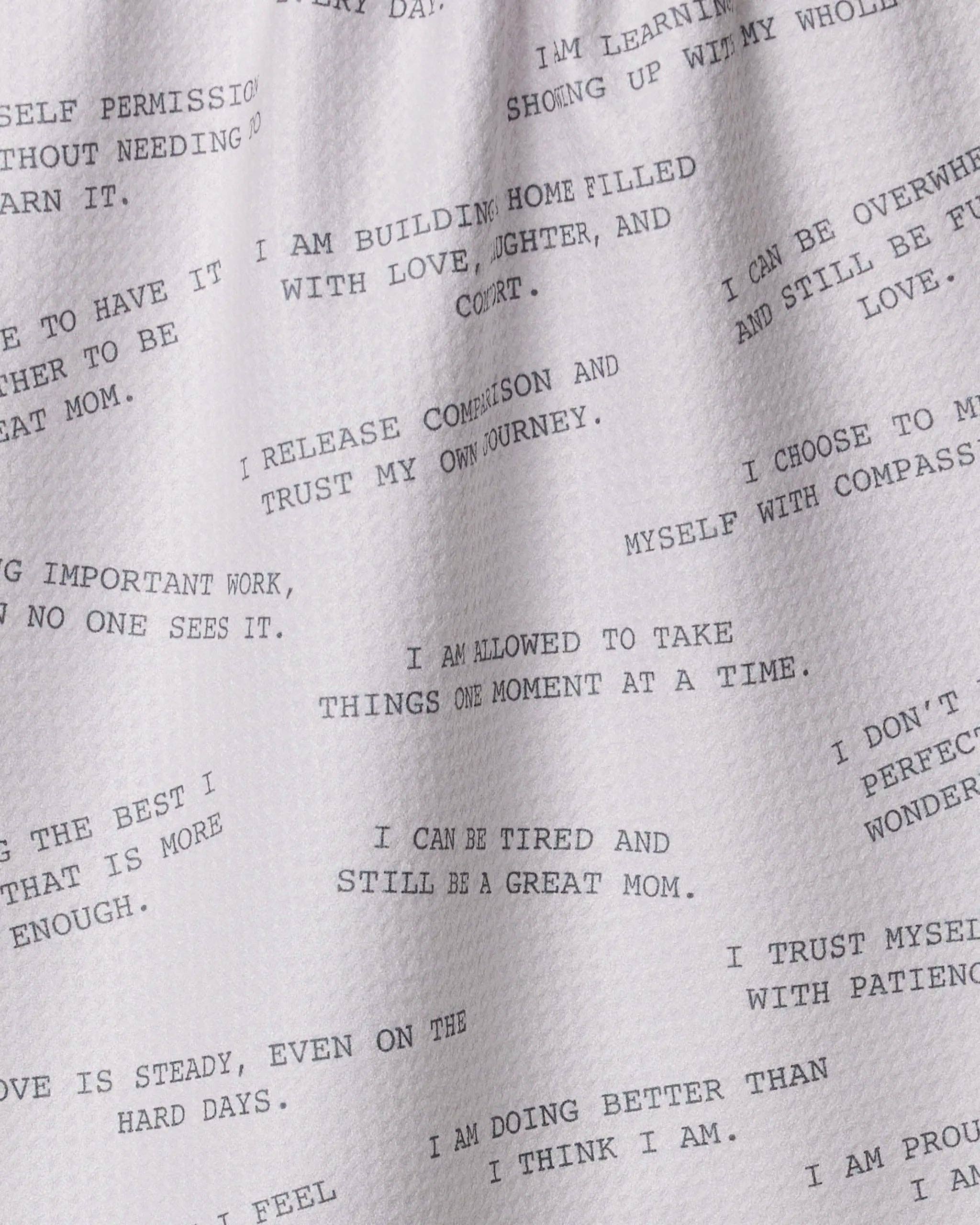 Reminders for Mom Tea Towel