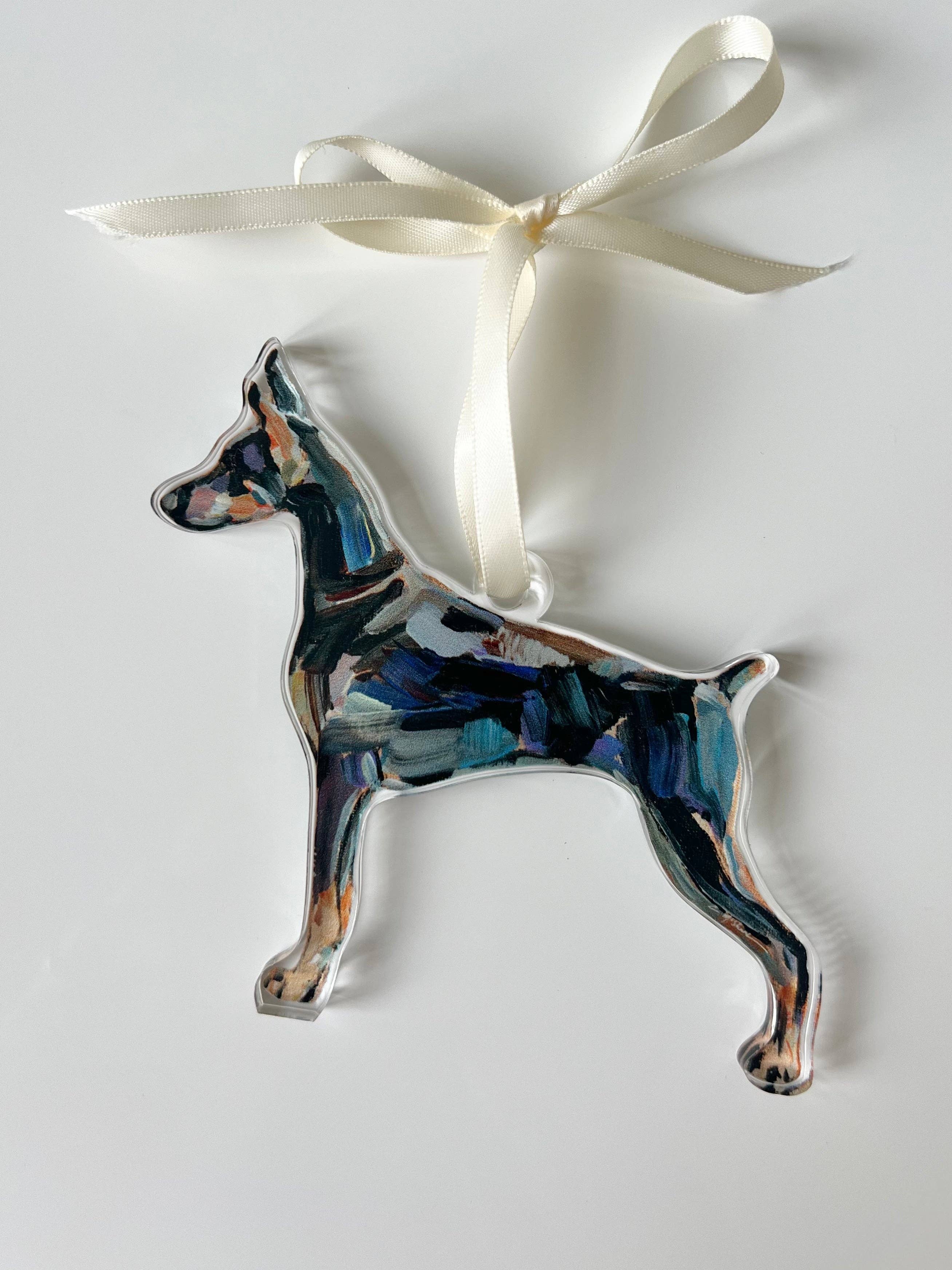 Doberman Acrylic Ornament