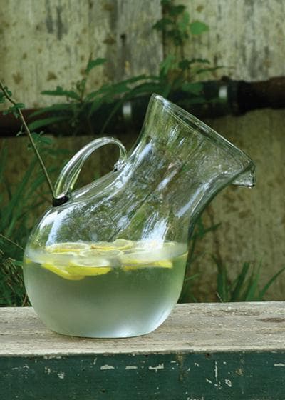 Tipsy Glass Pitcher