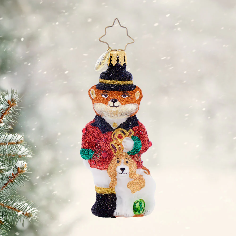 FESTIVE FOX GEM ORNAMENT