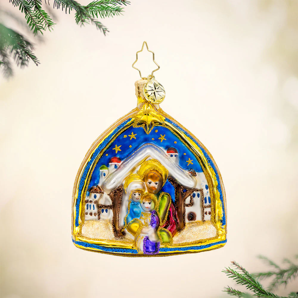 TWO SCENES OF THE SAVIOR GEM ORNAMENT