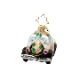 Wedding Day Wheels Gem Ornament