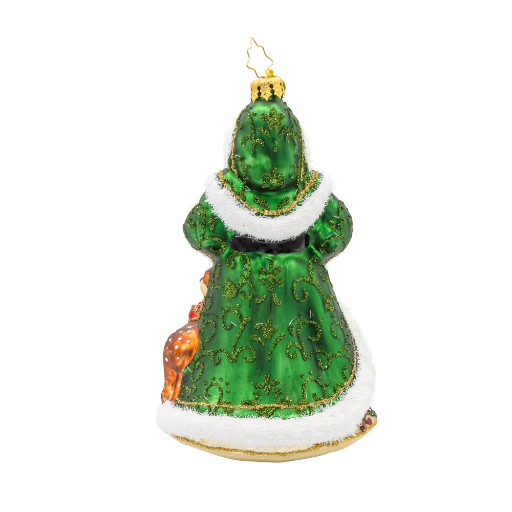 DEERLY BELOVED SANTA ORNAMENT