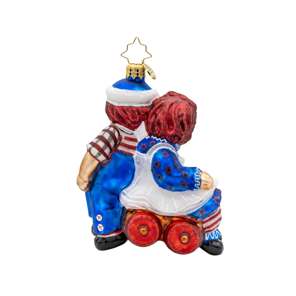 RAGGEDY WAGON RIDE ORNAMENT