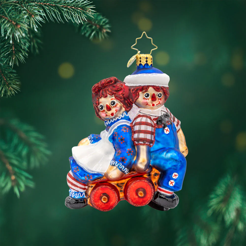 RAGGEDY WAGON RIDE ORNAMENT