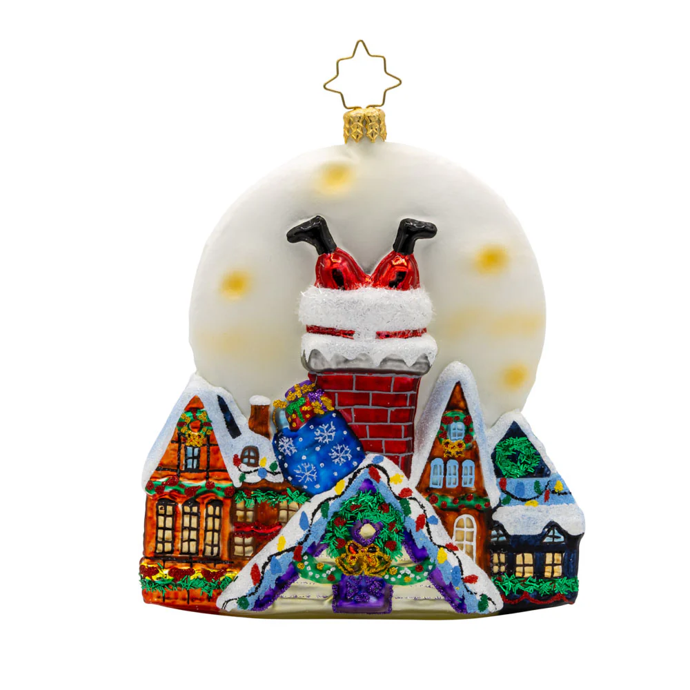 SANTA'S MOONLIGHT MISCHIEF ORNAMENT