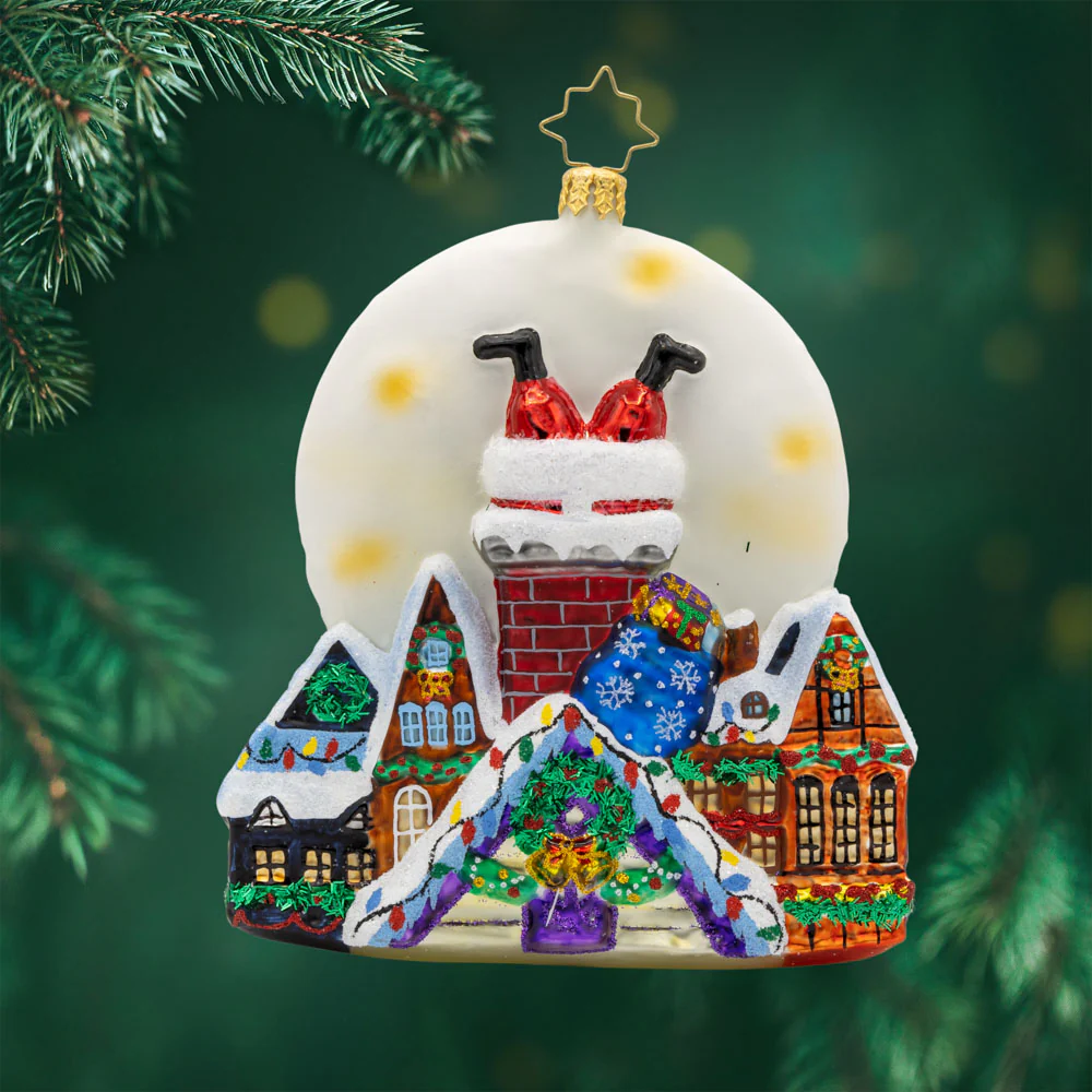 SANTA'S MOONLIGHT MISCHIEF ORNAMENT