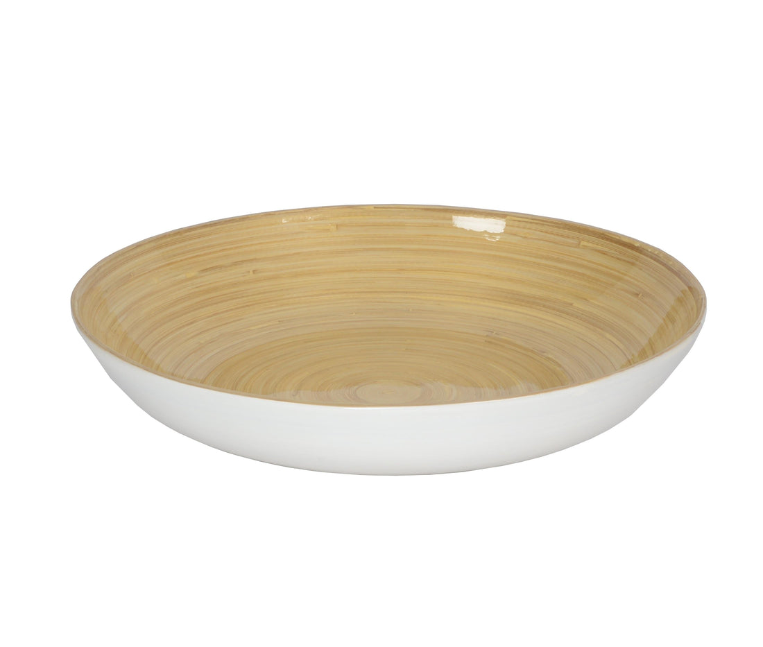 Bamboo Fruit Bowl - White