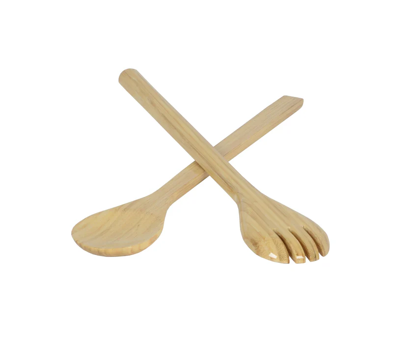 Large Bamboo Salad Server Set - Nature