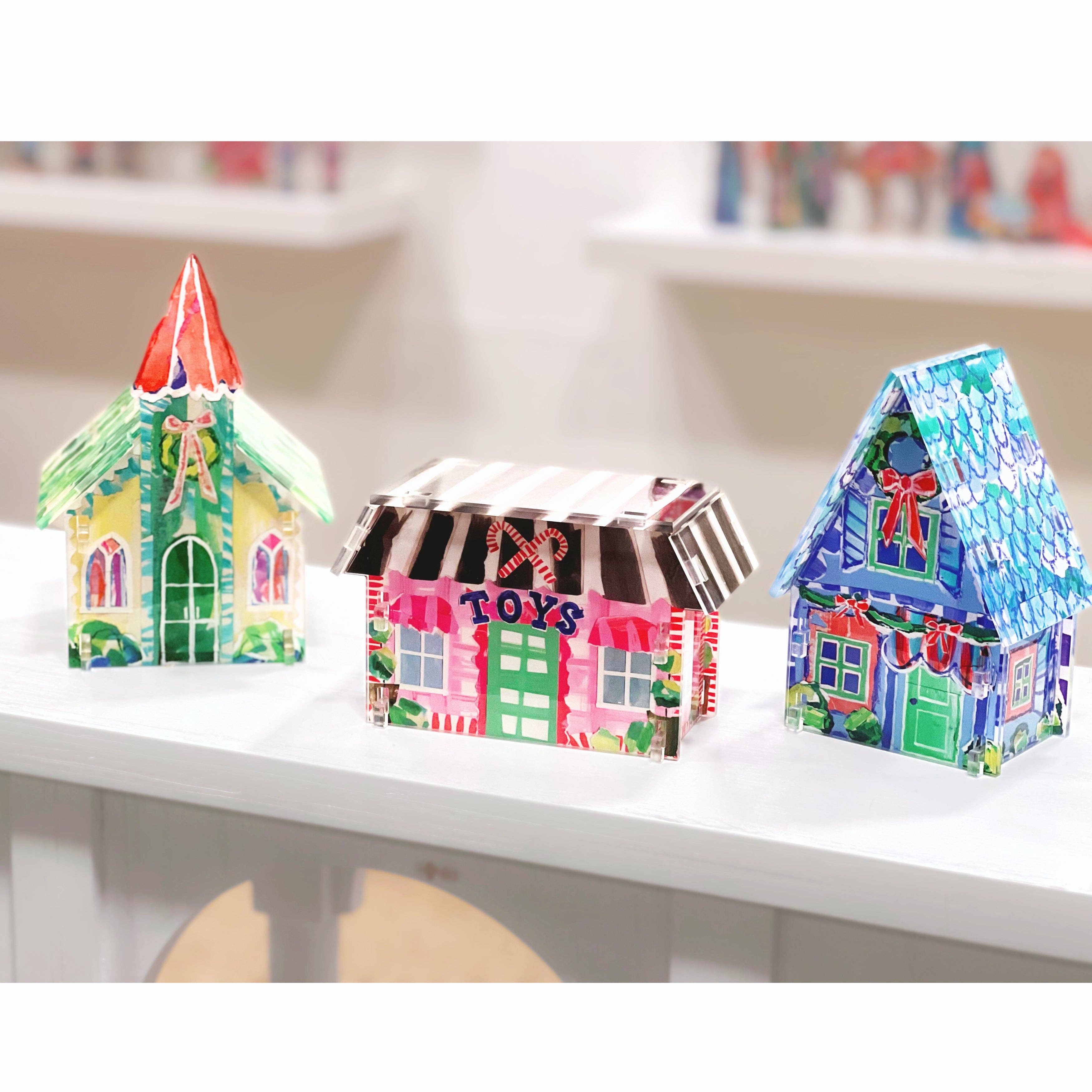 ACRYLIC CHRISTMAS VILLAGE: TOY STORE