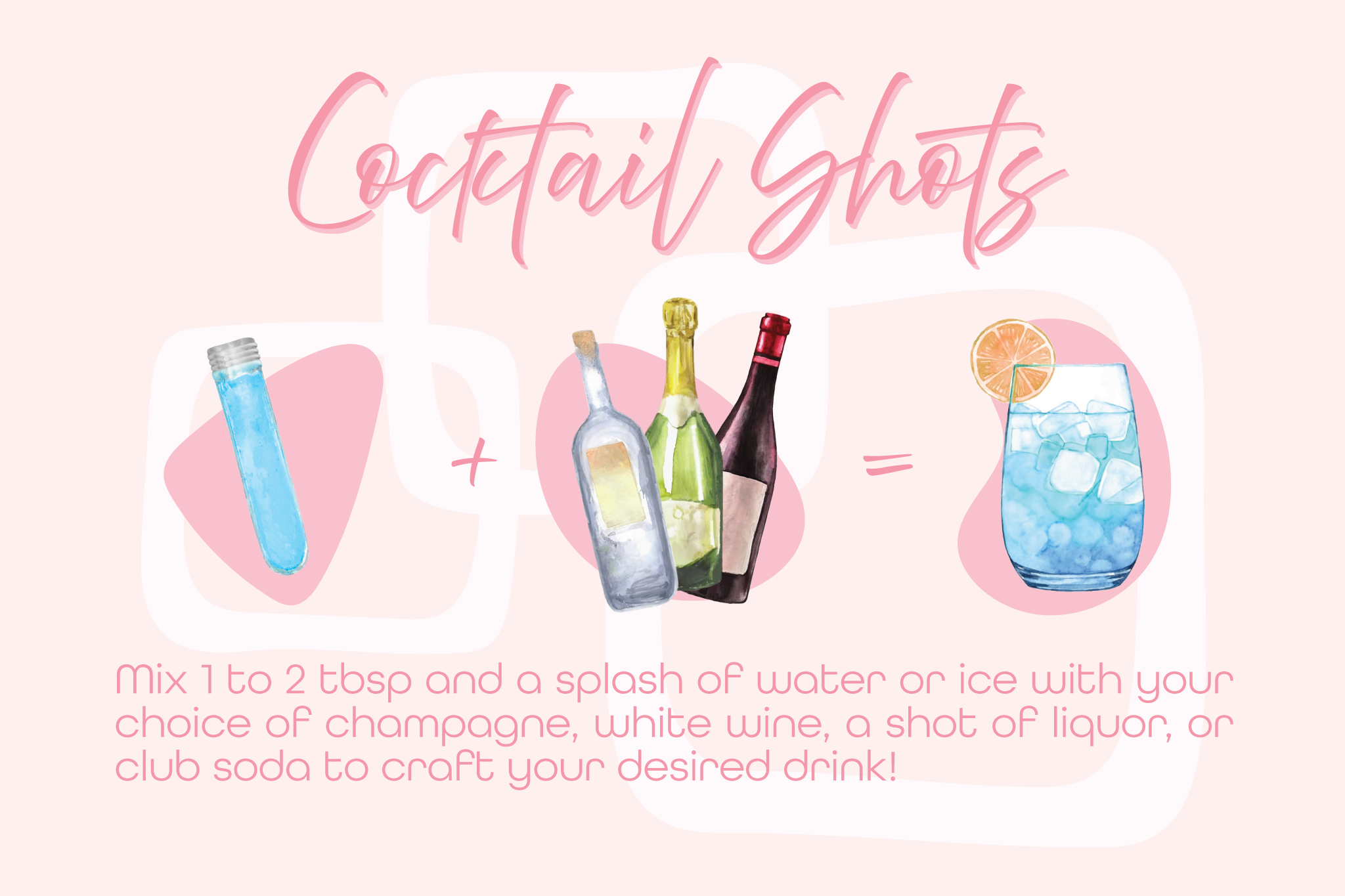 Cocktail Mix Shots: Strawberry Peach Cosmo