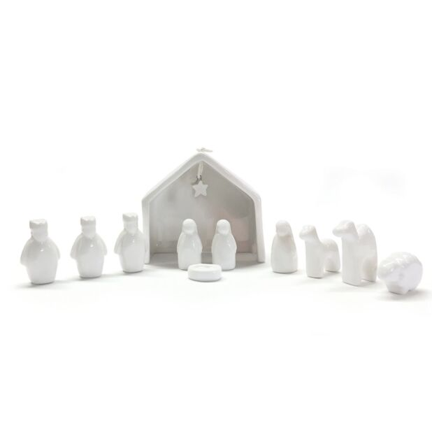 Miniature Nativity Set In Gift Box-11 pieces