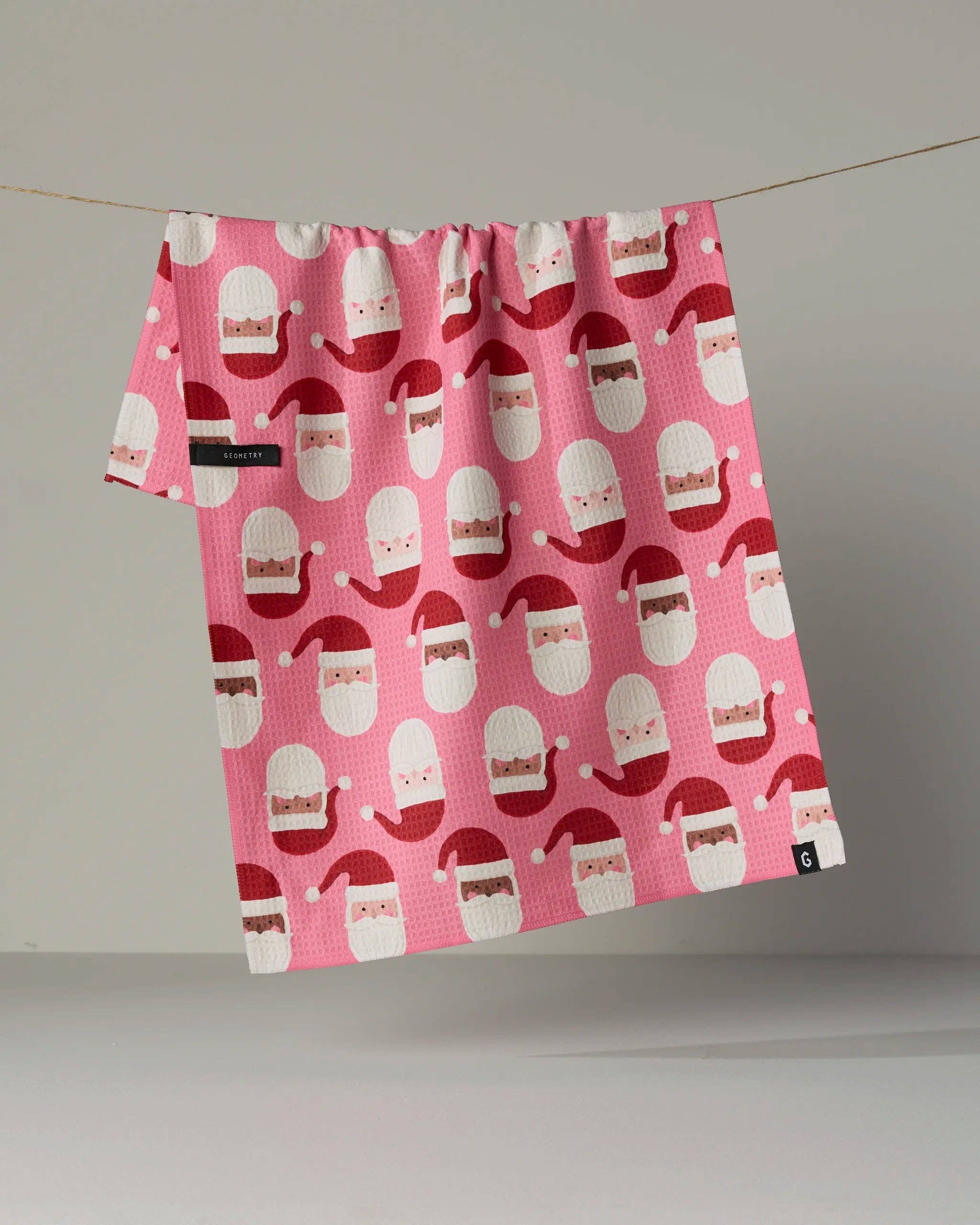 Jolly Santas Luxe Kitchen Towel - Holiday 2026