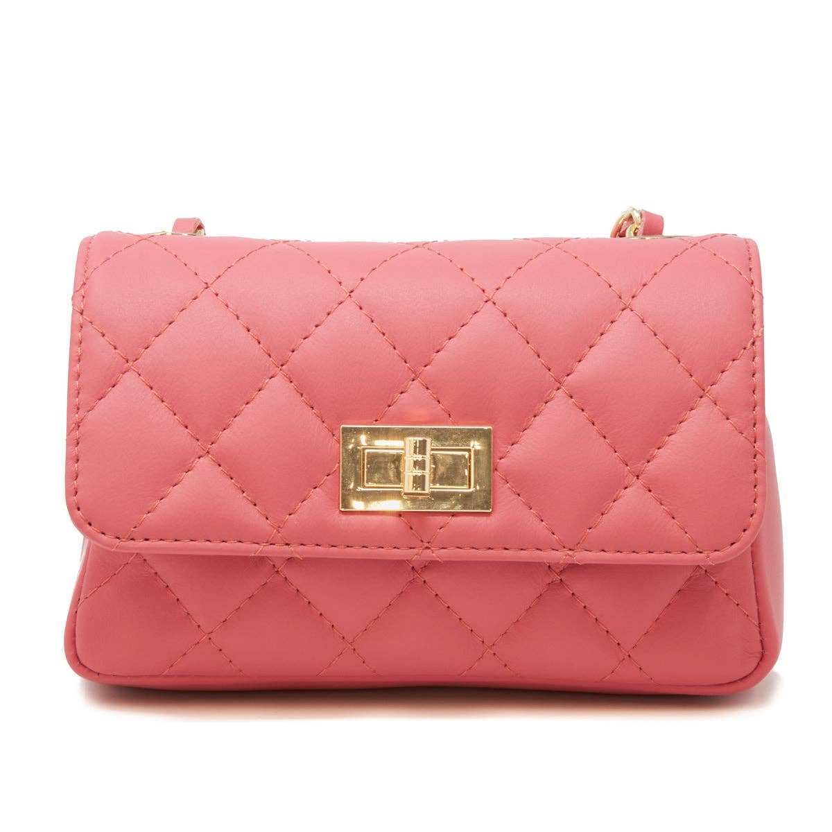 GF1195 GENUINE ITALIAN LEATHER EVENING CROSSBODY: GOLD