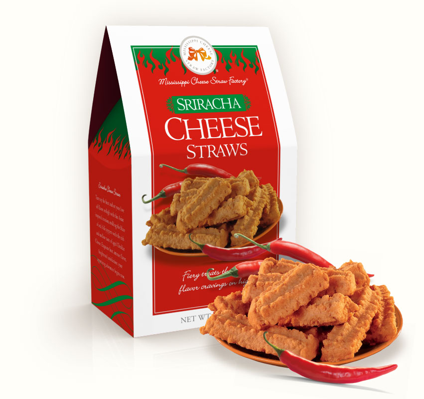 Sriracha Cheese Straws 6.5 oz. Carton