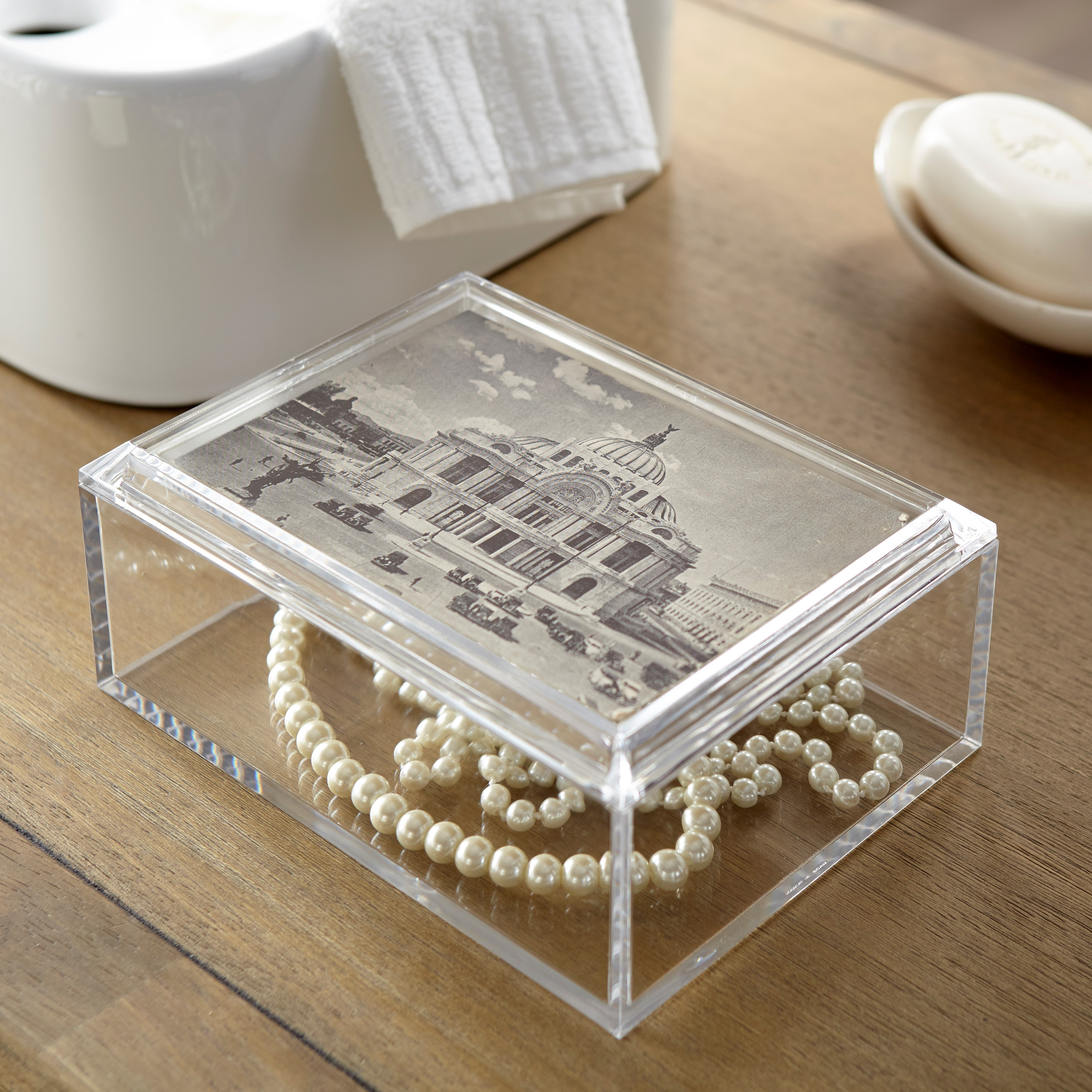 Rectangular Box with 5 x 7 Photo Frame Lid