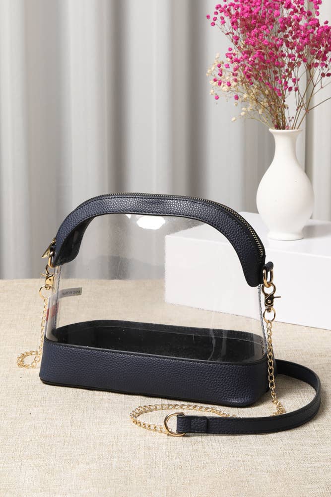 Clear Stadium Concert Bag: Red