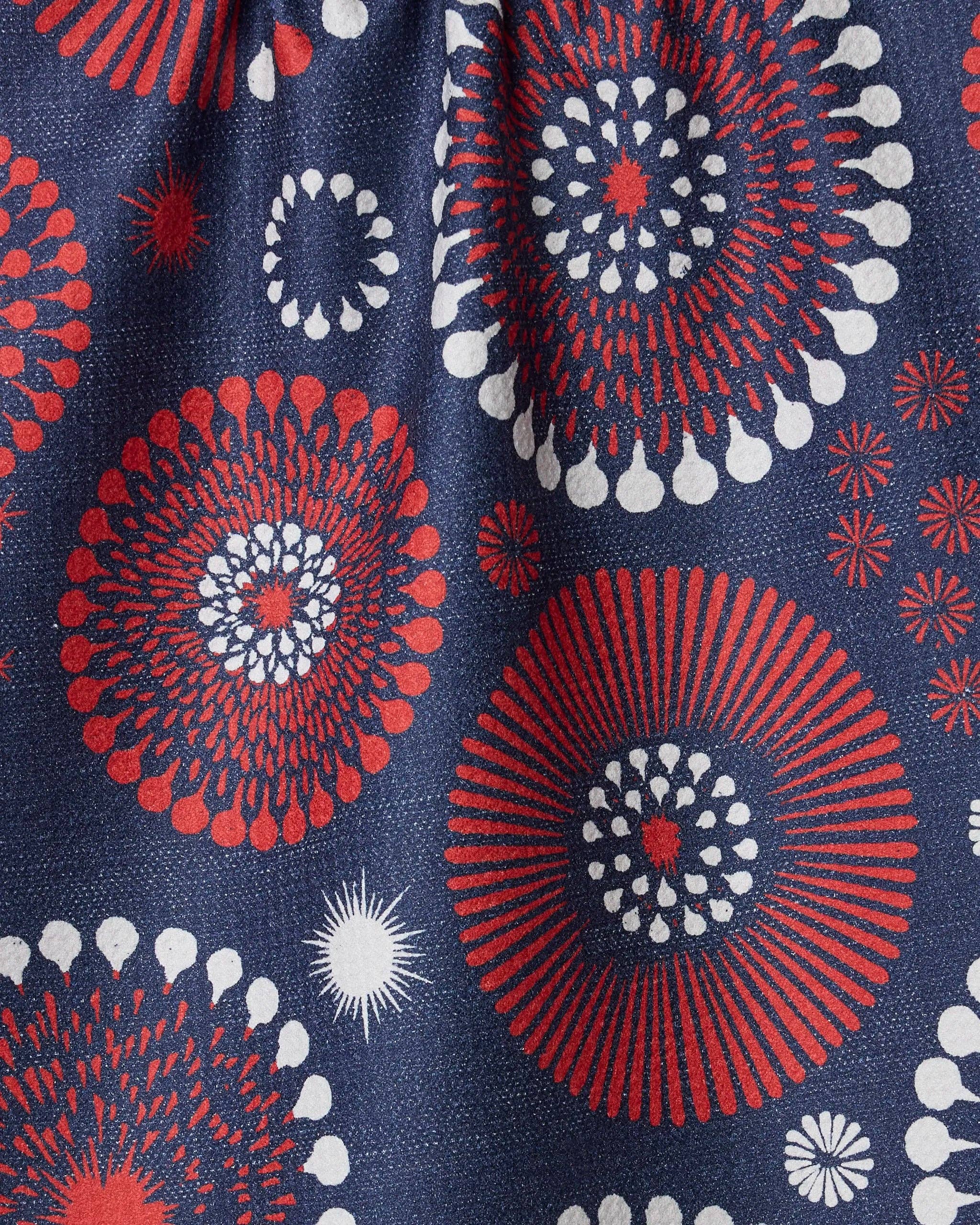 Freedom Sparks Tea Towel: Blue