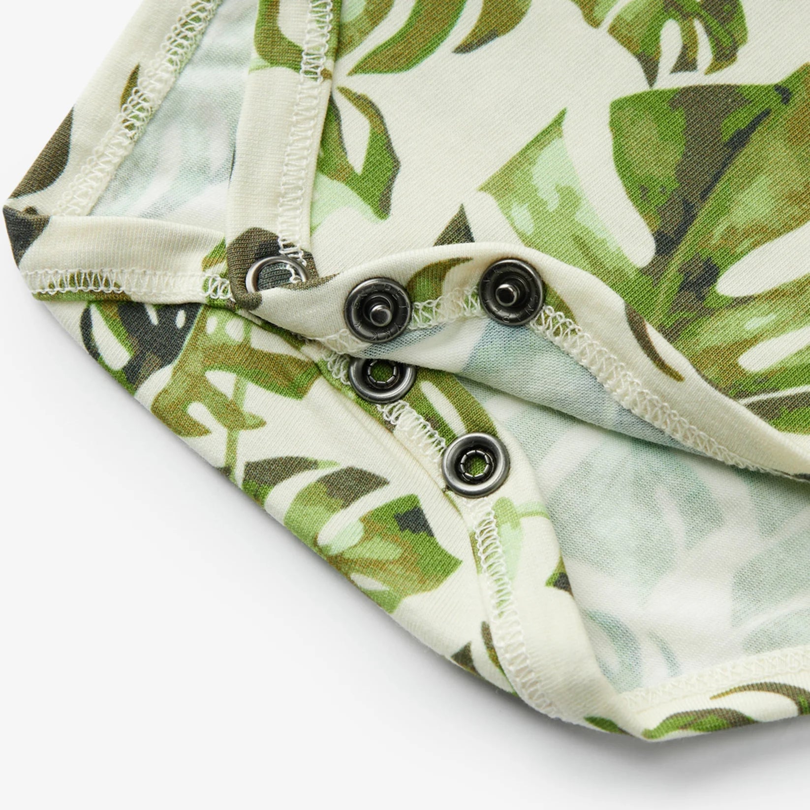 Island Leaf Cotton Stretch Ruffle Baby One Piece 12-18 mo