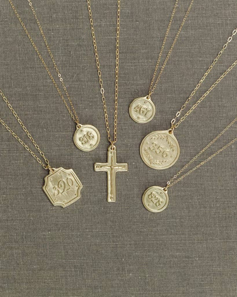 Original Cross Pendant Necklace  - Cross / Titus 3:4-5 - 22" long