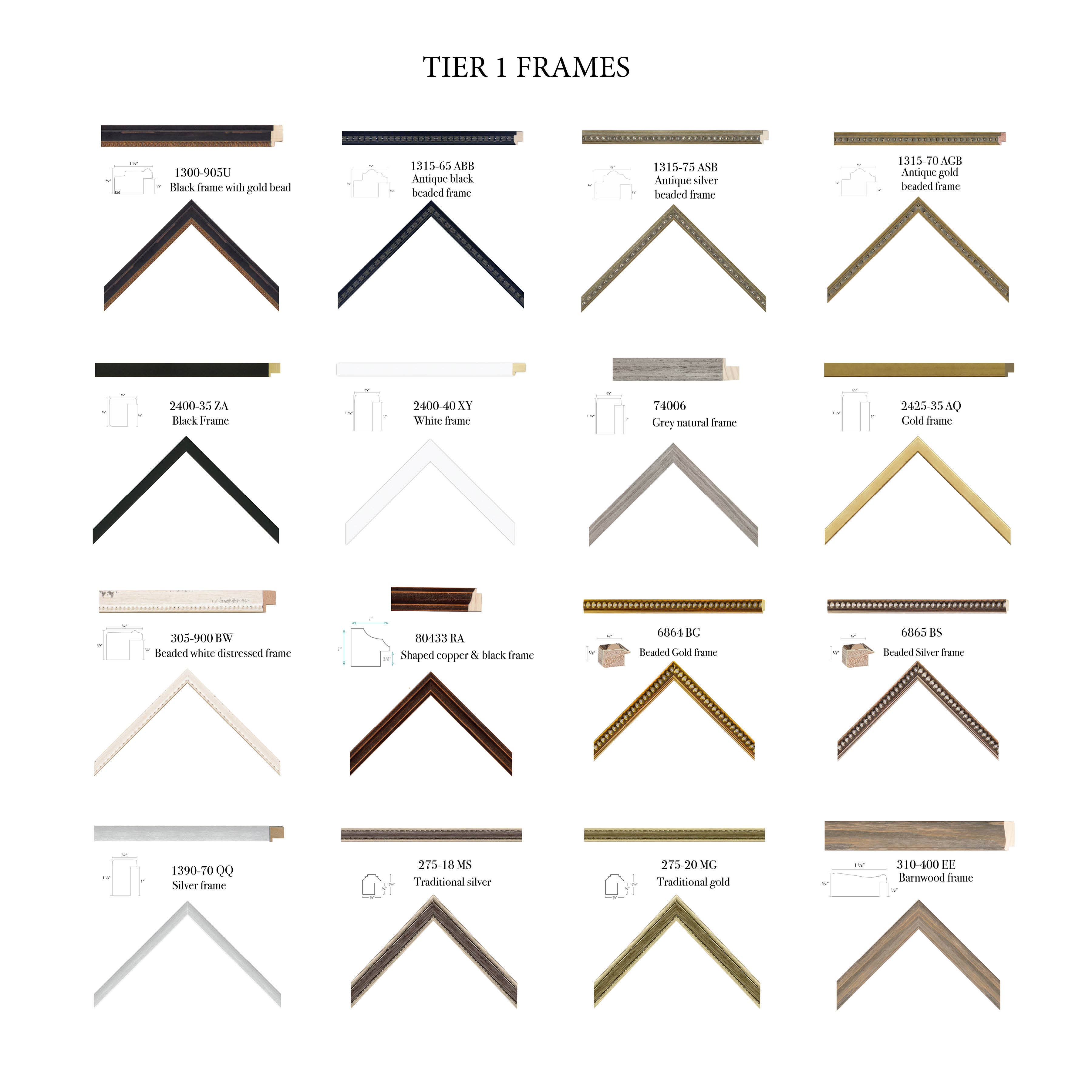 Vintage Fern Collage: Gold Shadowbox 2440-65 Zf / 24" X 18"