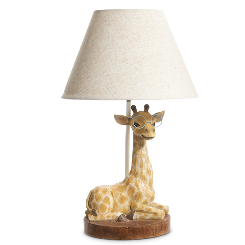 GIRAFFE WITH GLASSES LAMP - 18"