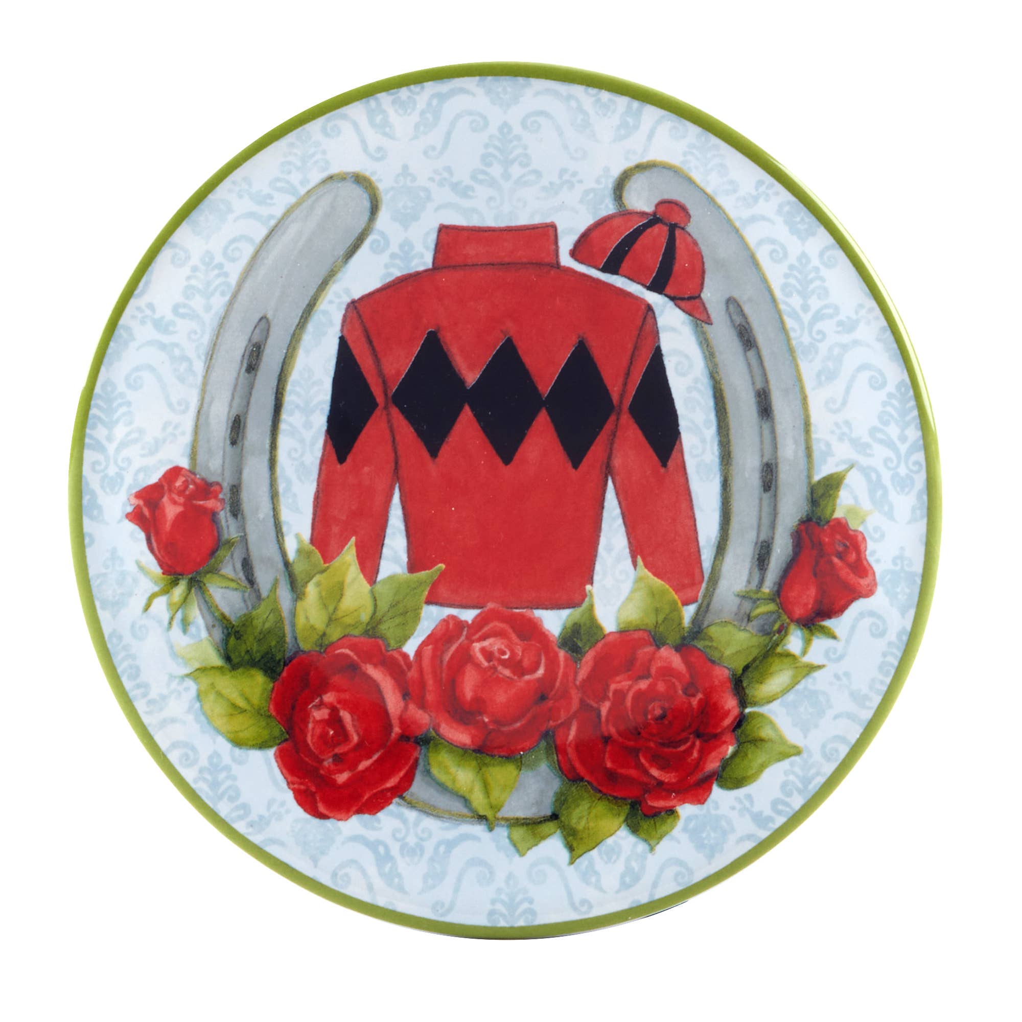 Red Jockey Silks Canape Plates -  Day at the Races