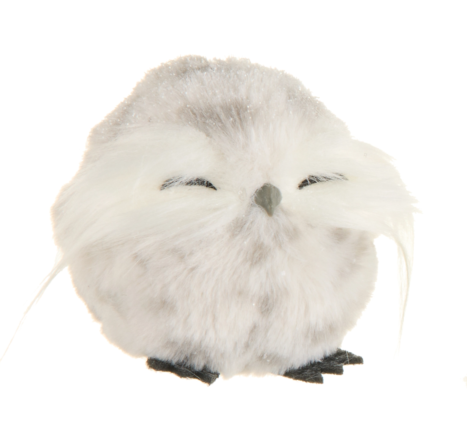 Speckled Owl Ornament - Closed Eye