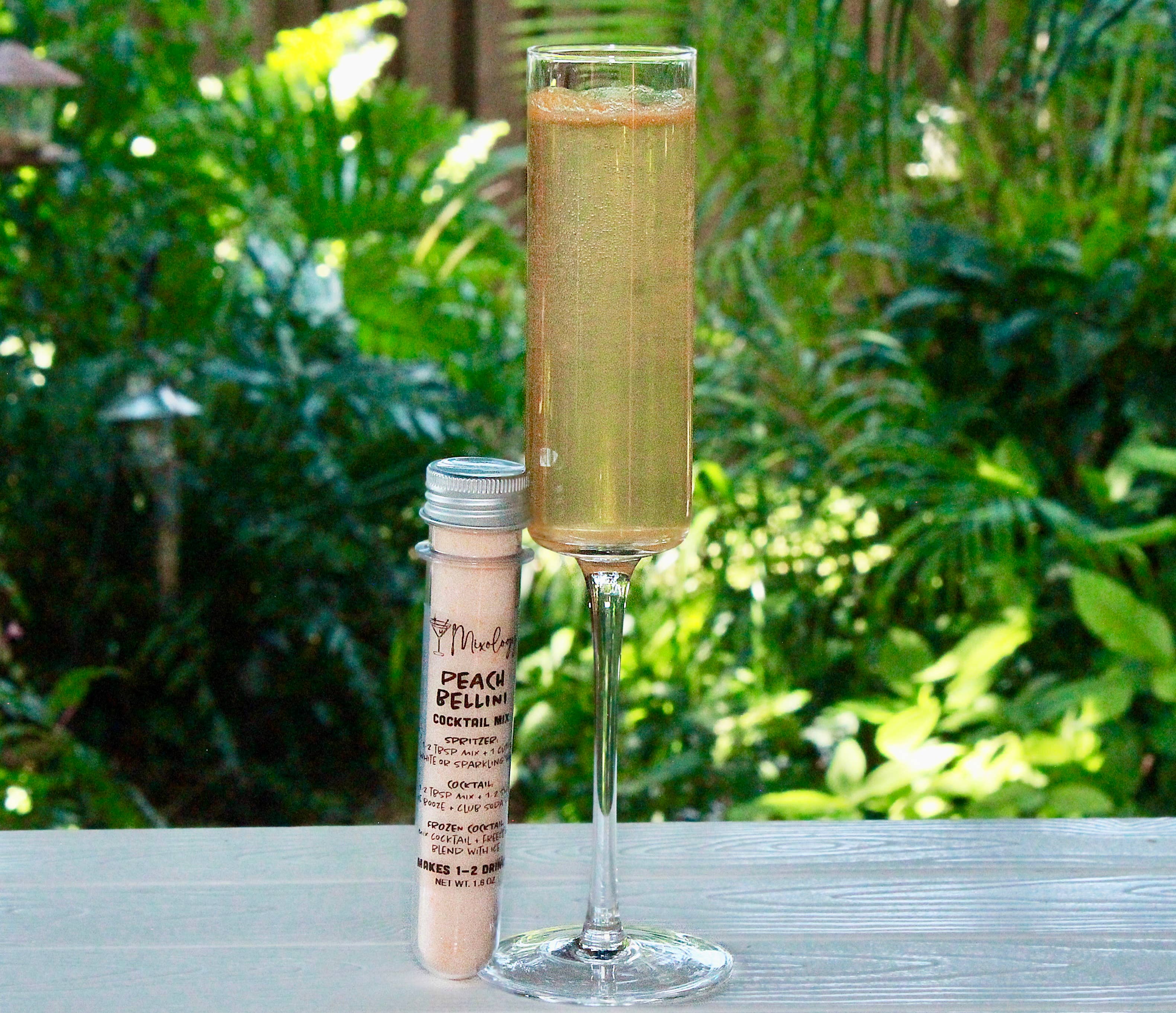 Cocktail Mix Shots: Peach Bellini