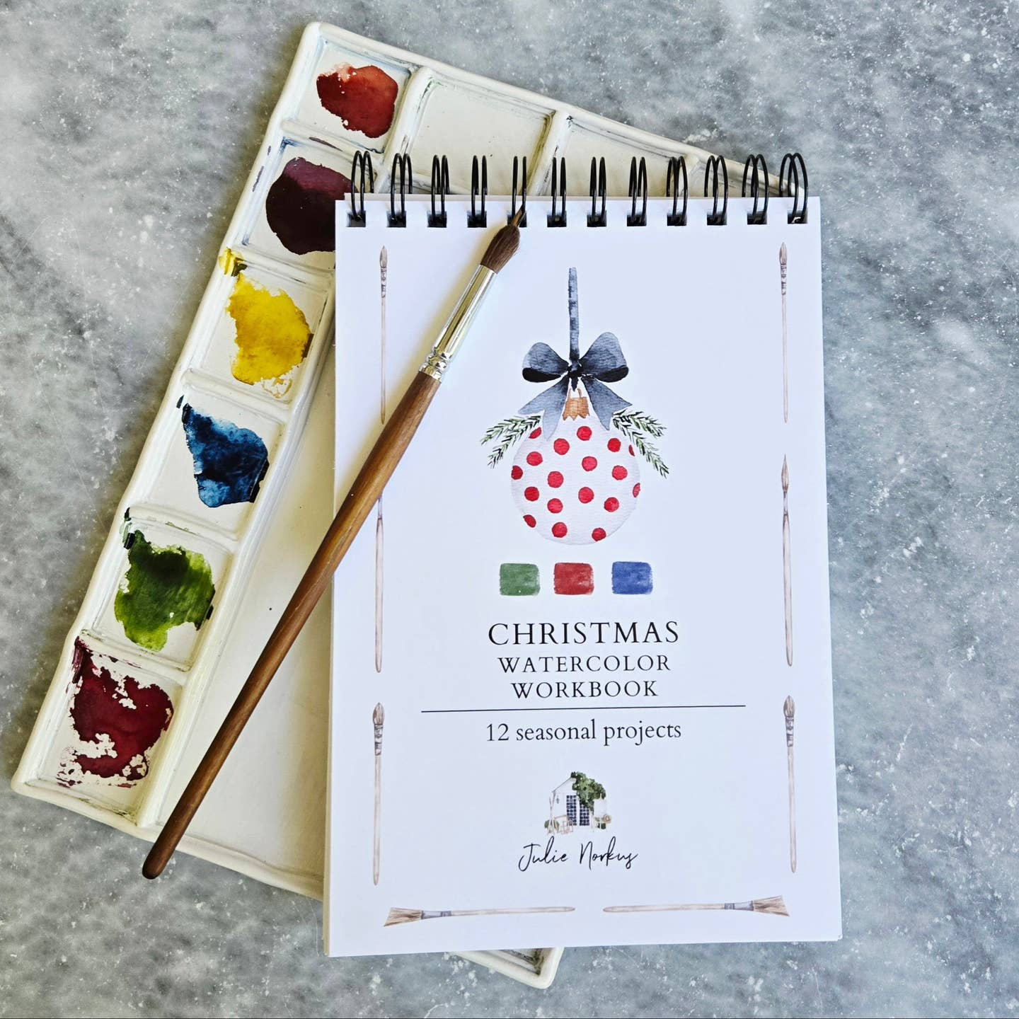 Christmas Watercolor Workbook