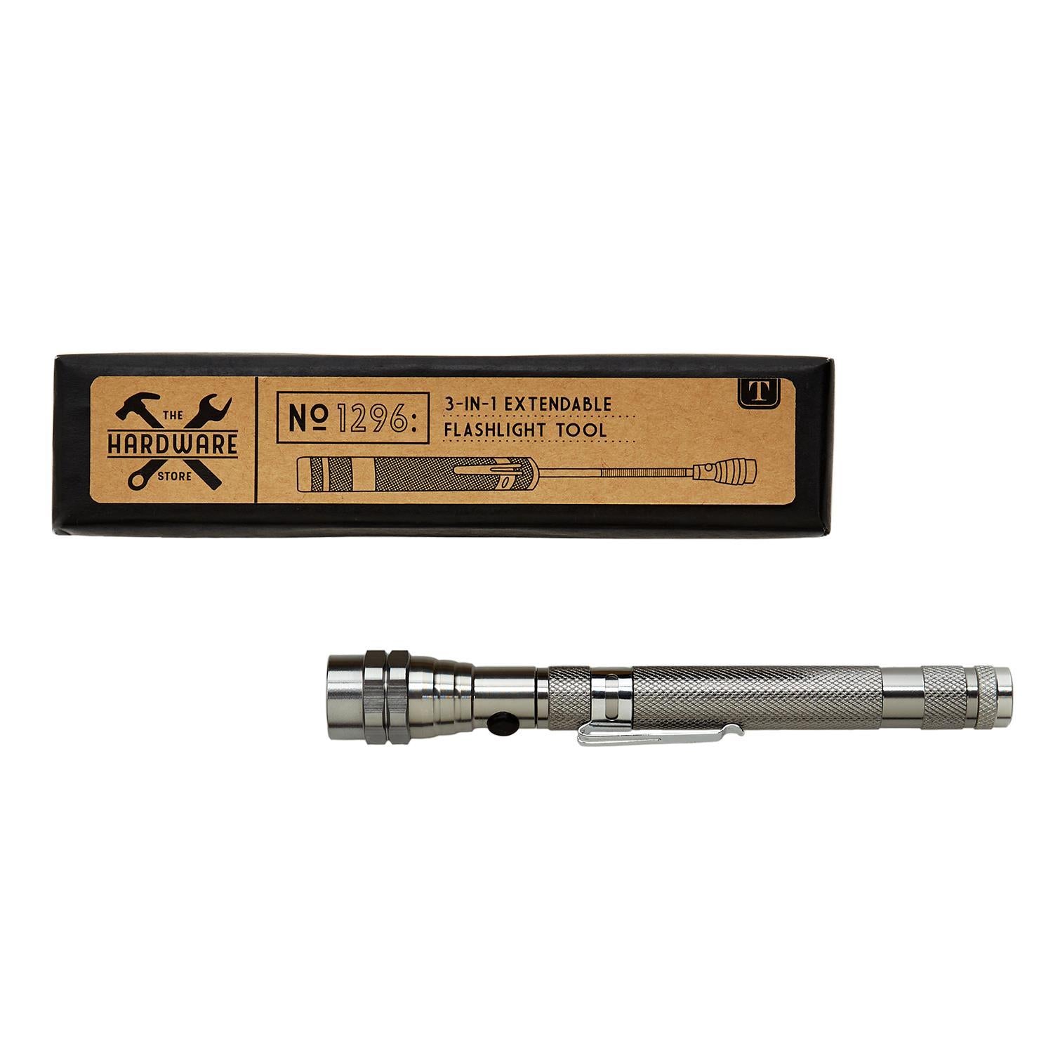 EXTENDABLE FLASHLIGHT PICK-UP TOOL IN GIFT BOX