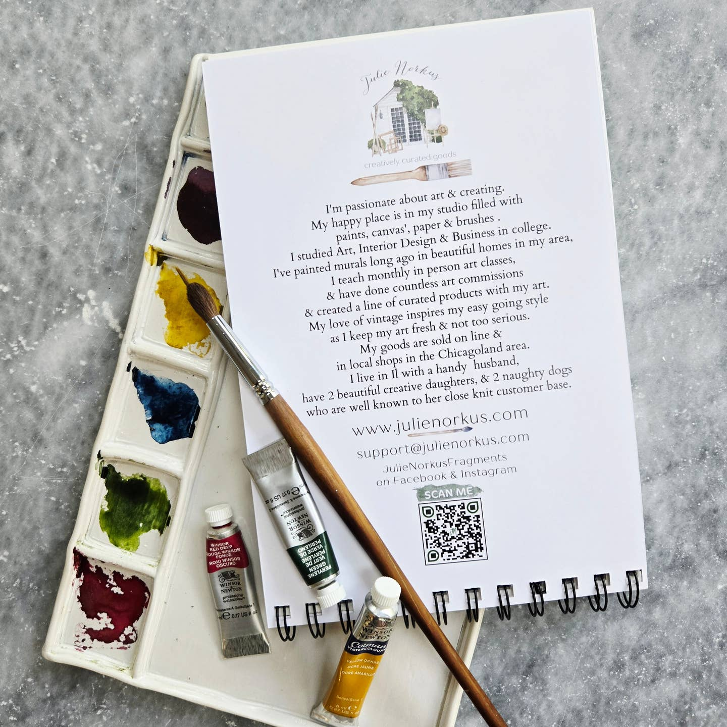 Christmas Watercolor Workbook
