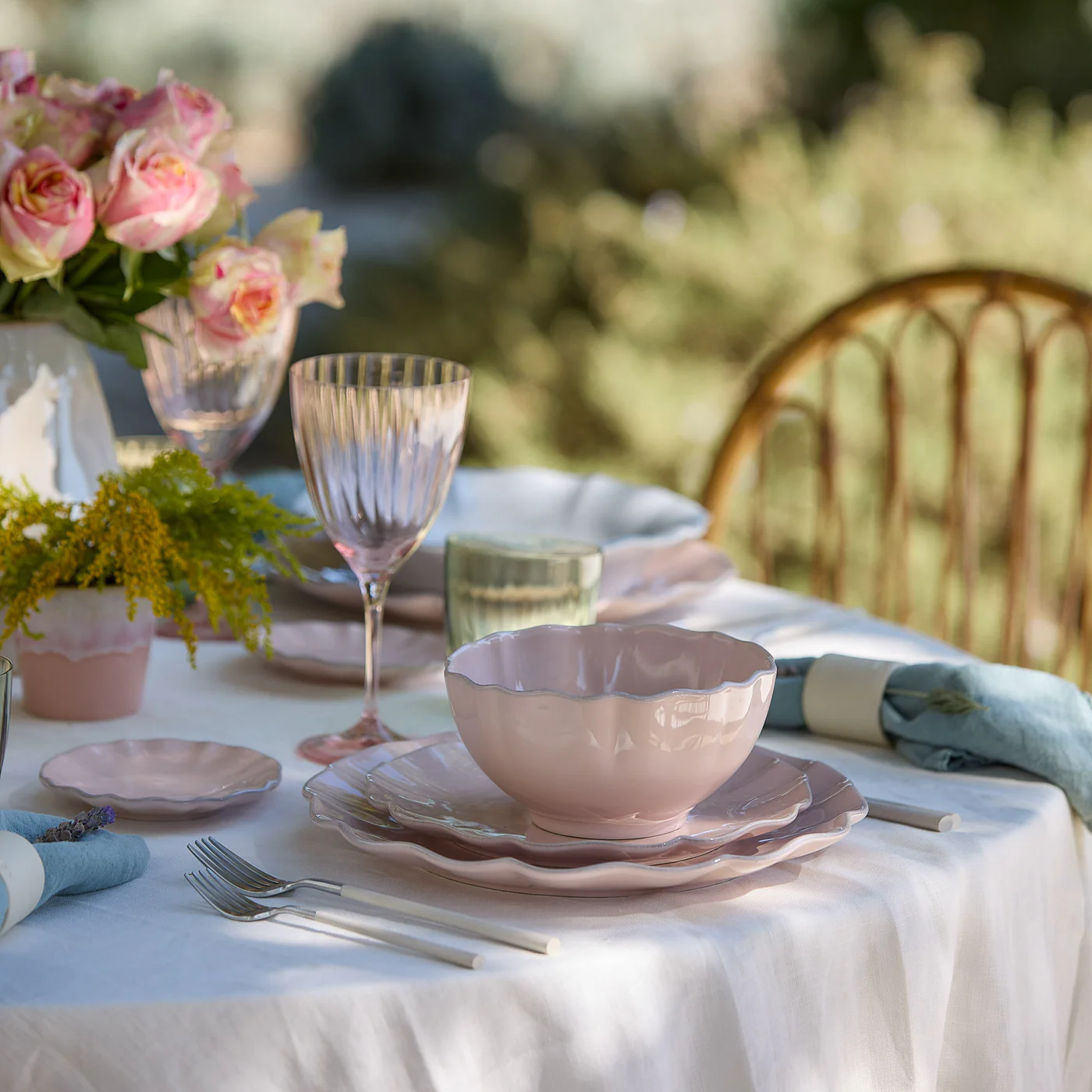 Casafina Rosa Rose Salad/Dessert plate