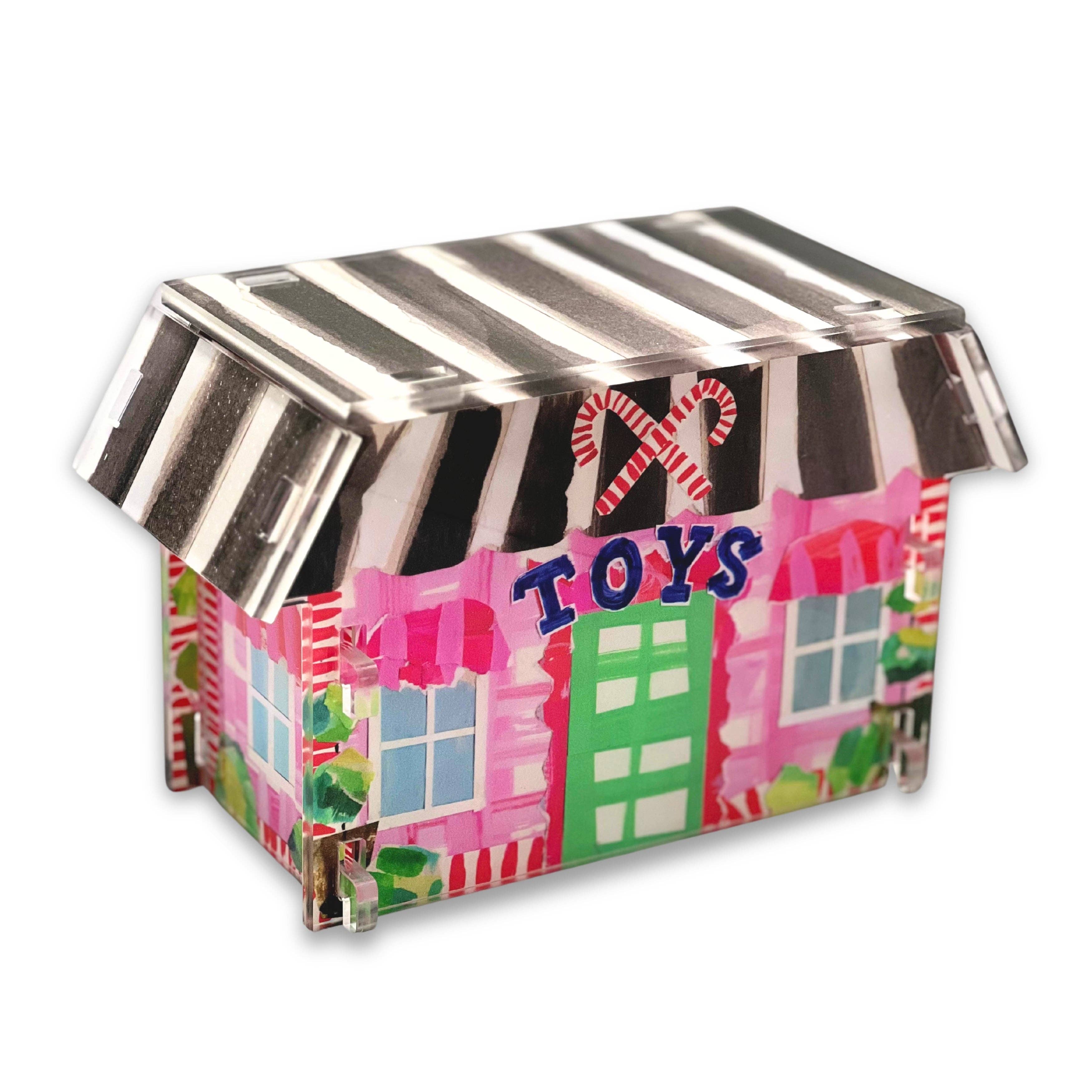 ACRYLIC CHRISTMAS VILLAGE: TOY STORE