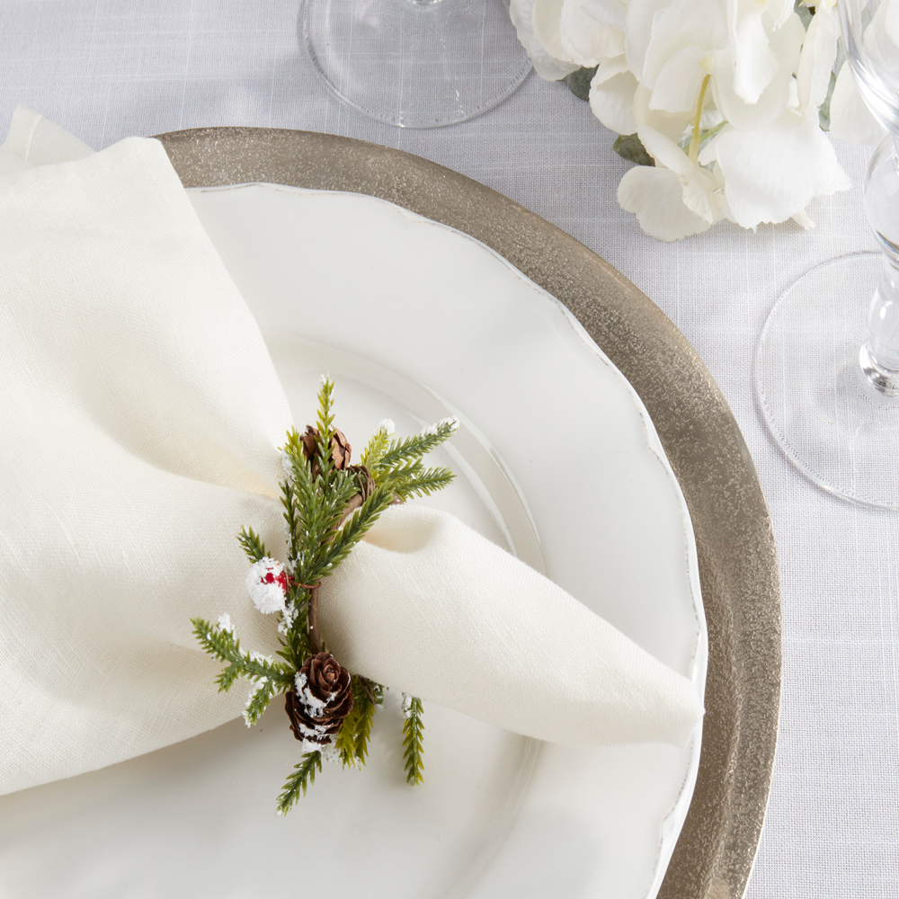 Red Berry Napkin Rings – Set of 4