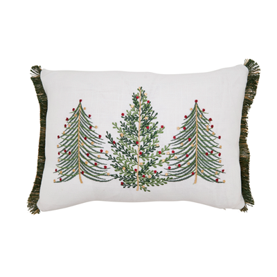 Christmas Trees Pillow – 12" x 18"