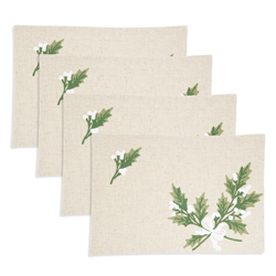 Holly Leaves Placemat - set of 4