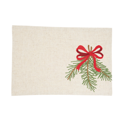 Pine Needle and Bow Placemat – 13" x 19" set/4