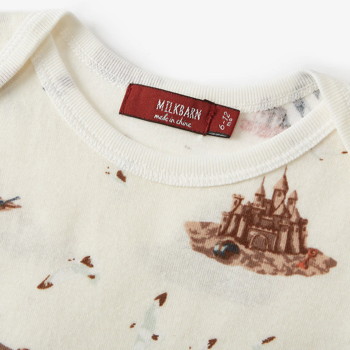 Sandcastle Organic Cotton Short Sleeve Baby One Piece 6-12 mo