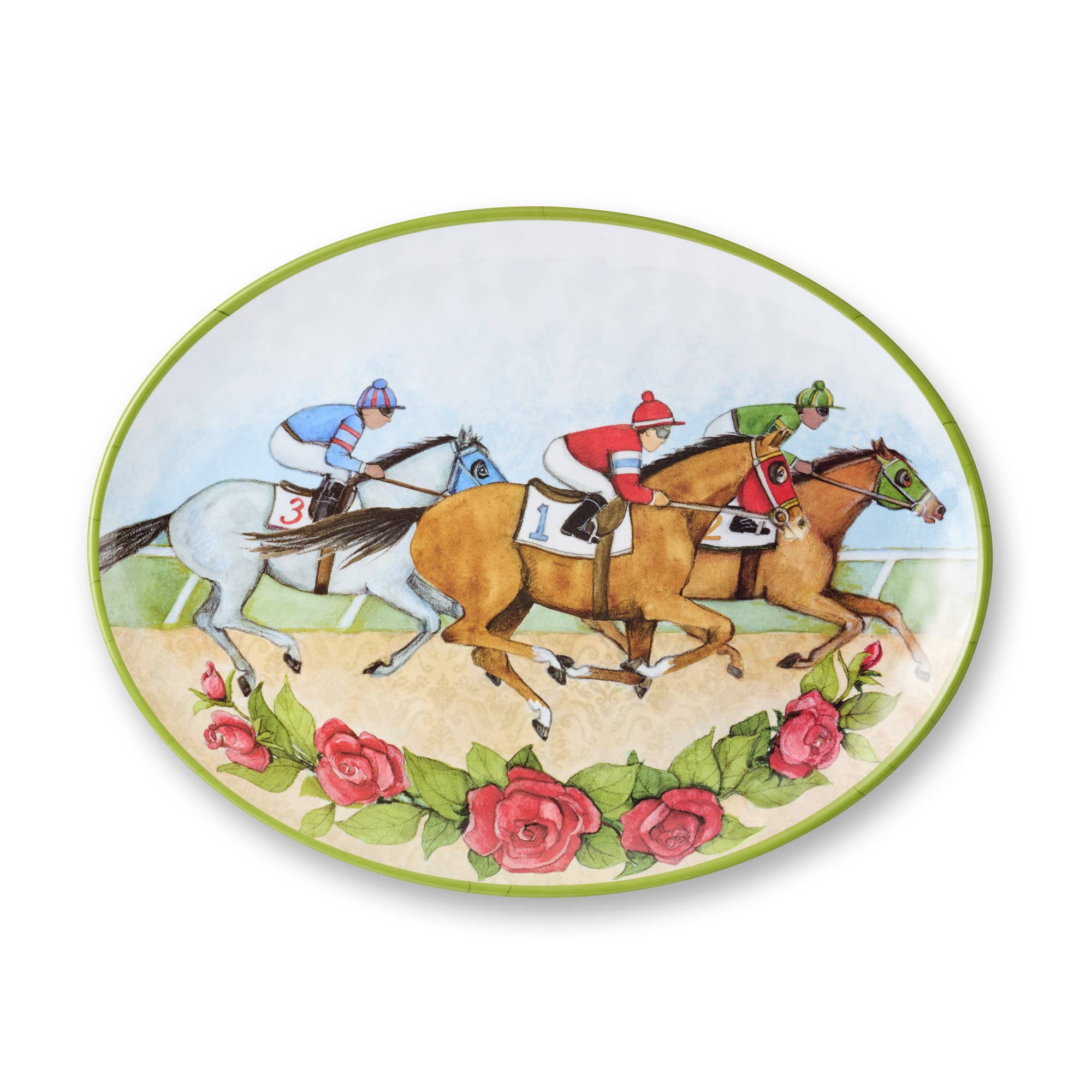 Day at the Races Melamine Oval Platter 18 x 13.5
