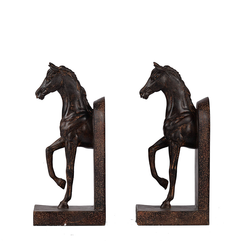 Trotting Horse Bookends - 5x3.7x10.6"