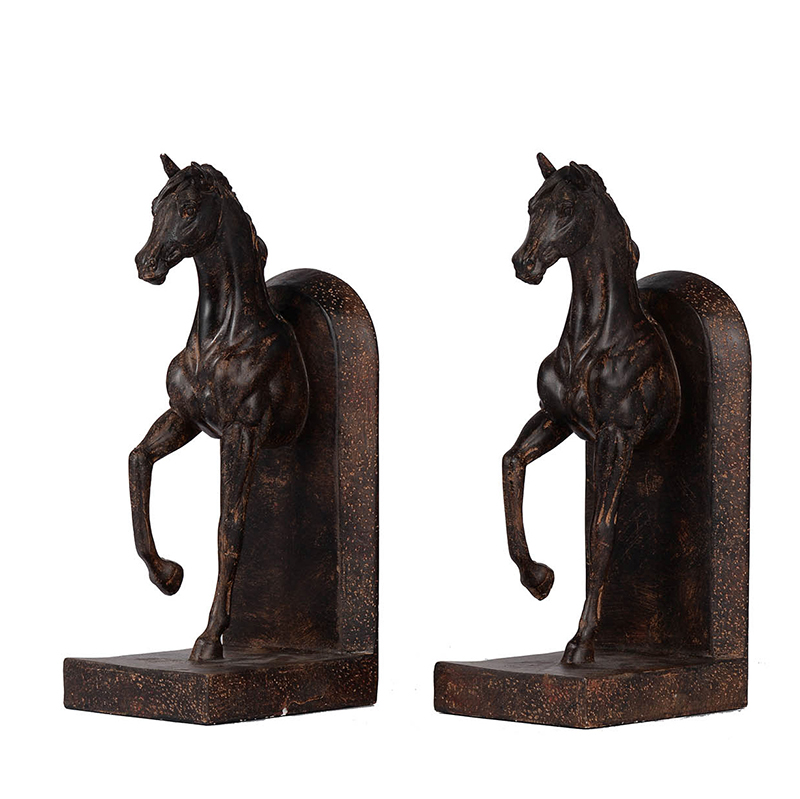 Trotting Horse Bookends - 5x3.7x10.6"