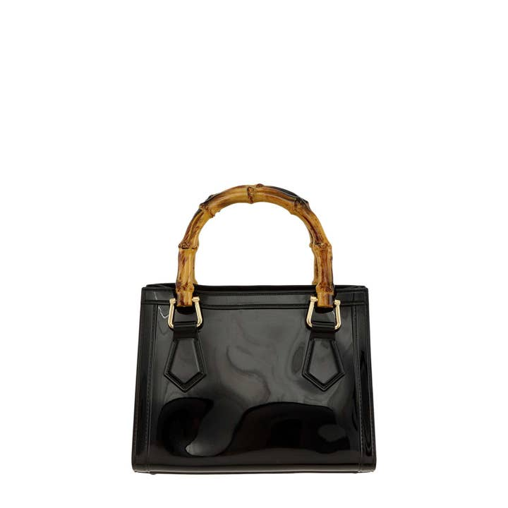 Square Shape Jelly Bag with Bamboo Handle