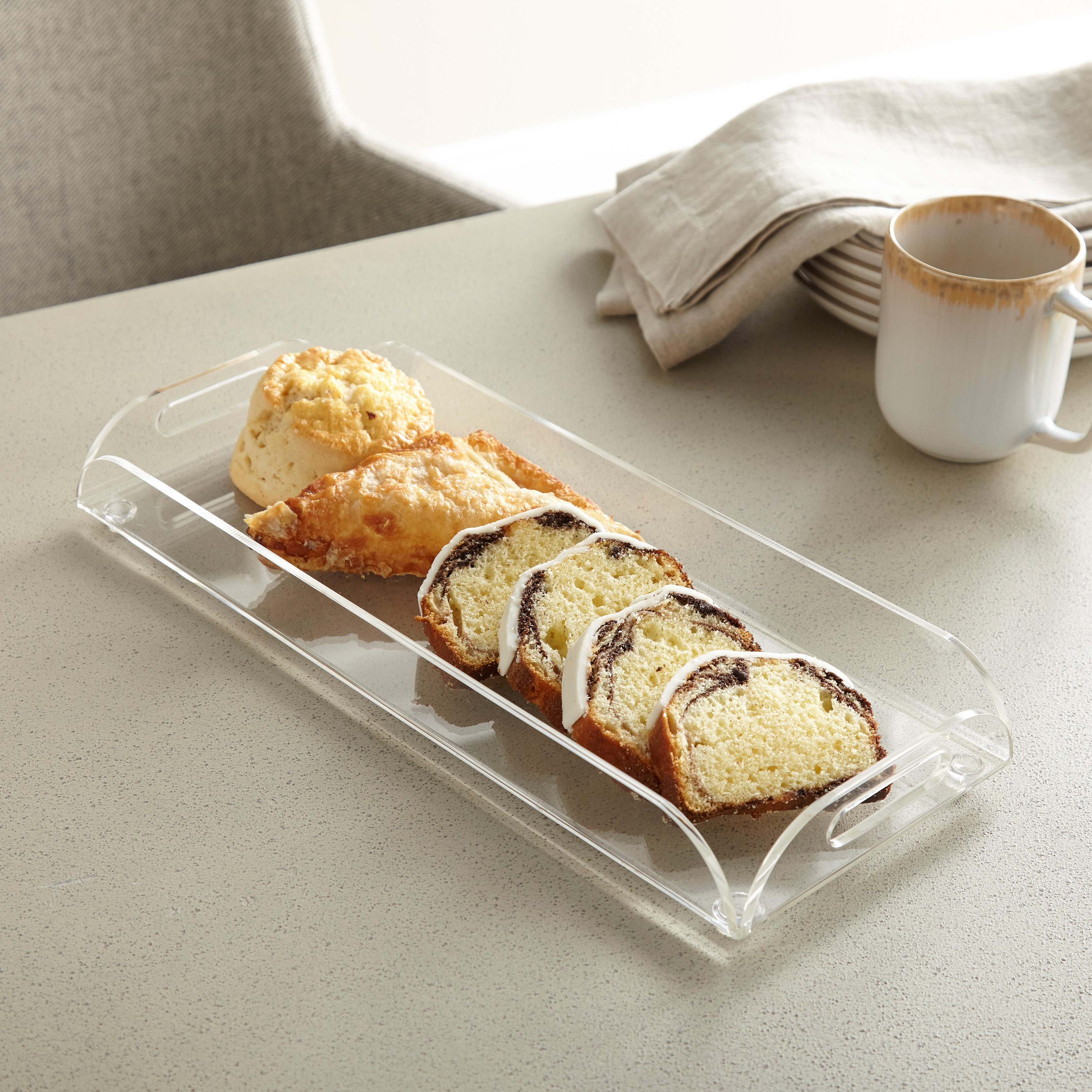 Acrylic Rectangular Serving Tray