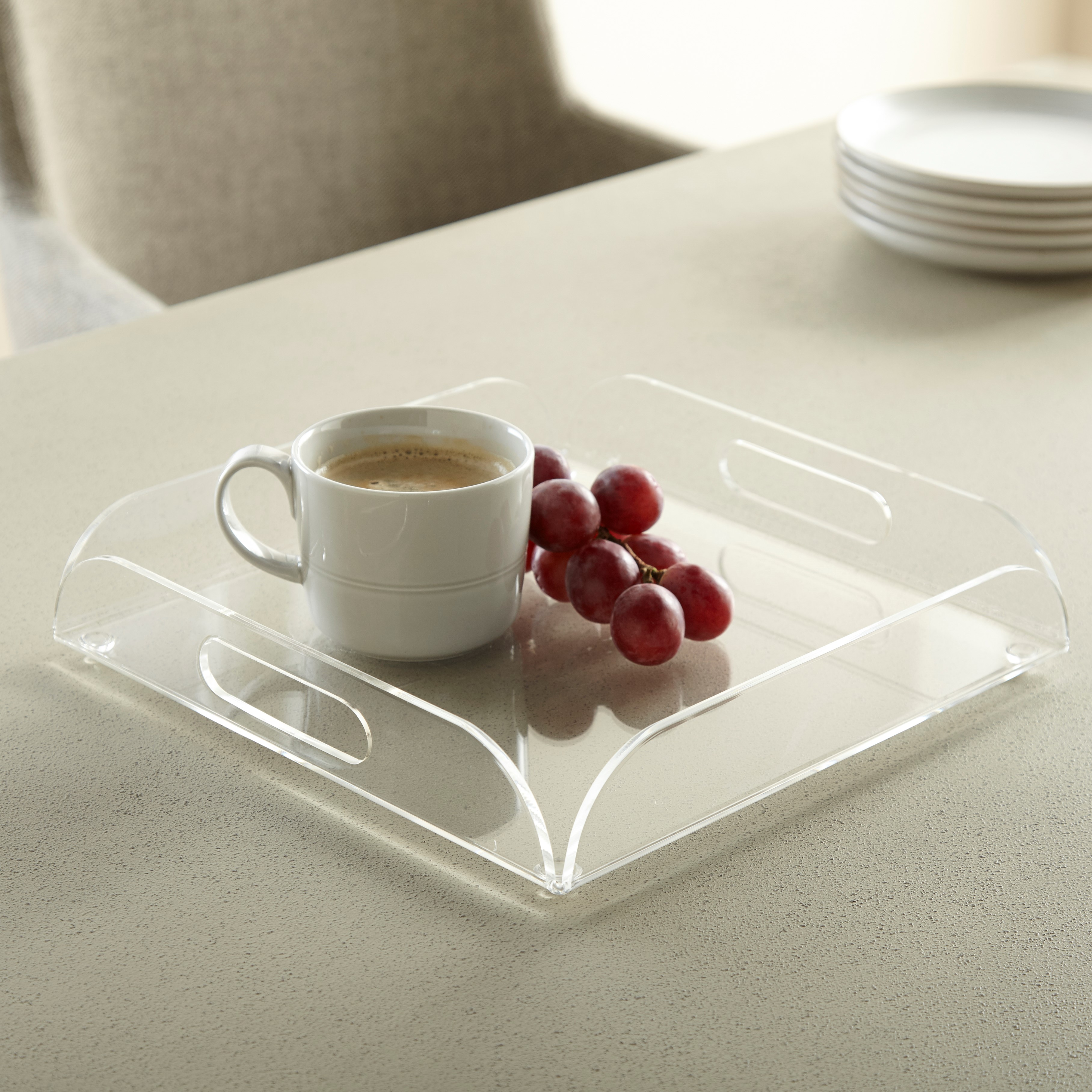 Acrylic Square Serving Tray