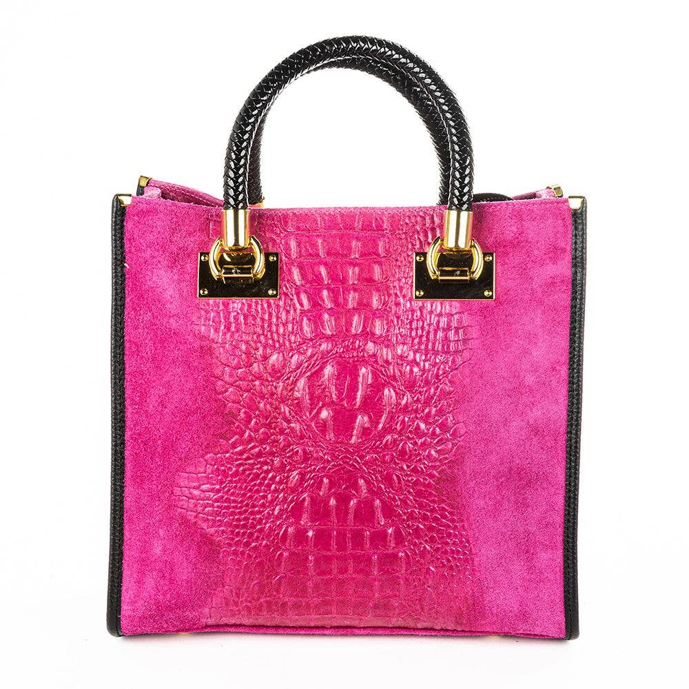 GF13221 GENUINE ITALIAN LEATHER PORTFOLIO BAG: MUSTARD