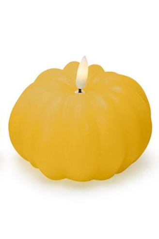 Small Flameless Pumpkin LED Decor Candles