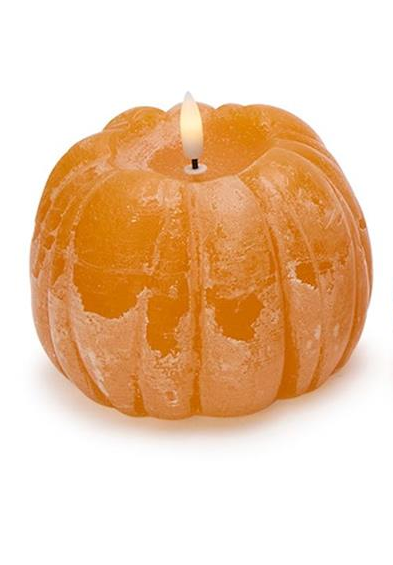 Large Flameless Pumpkin LED Decor Candles