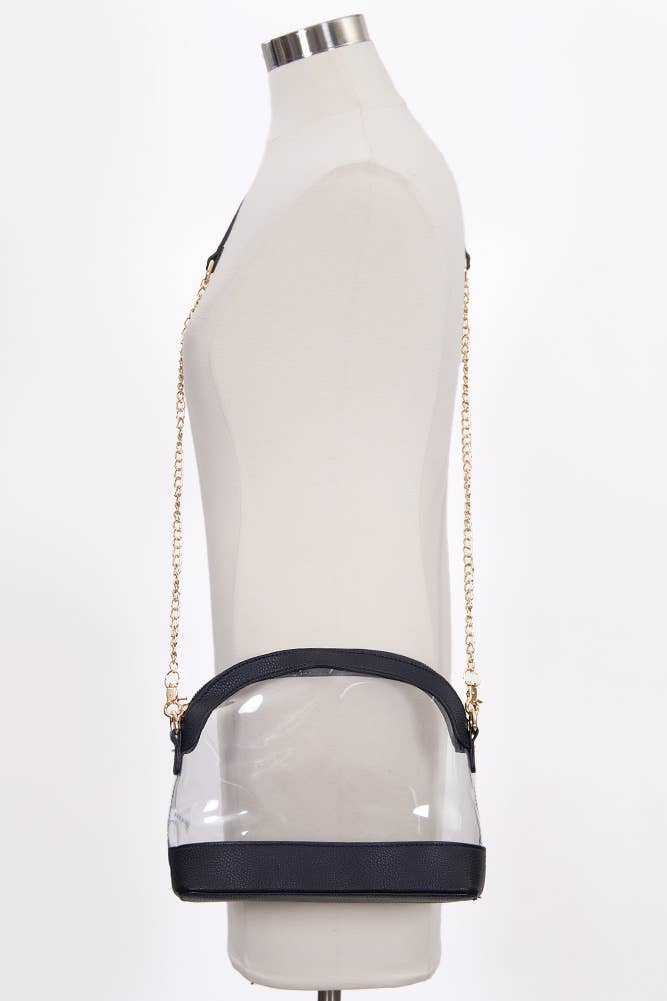 Clear Stadium Concert Bag: Red