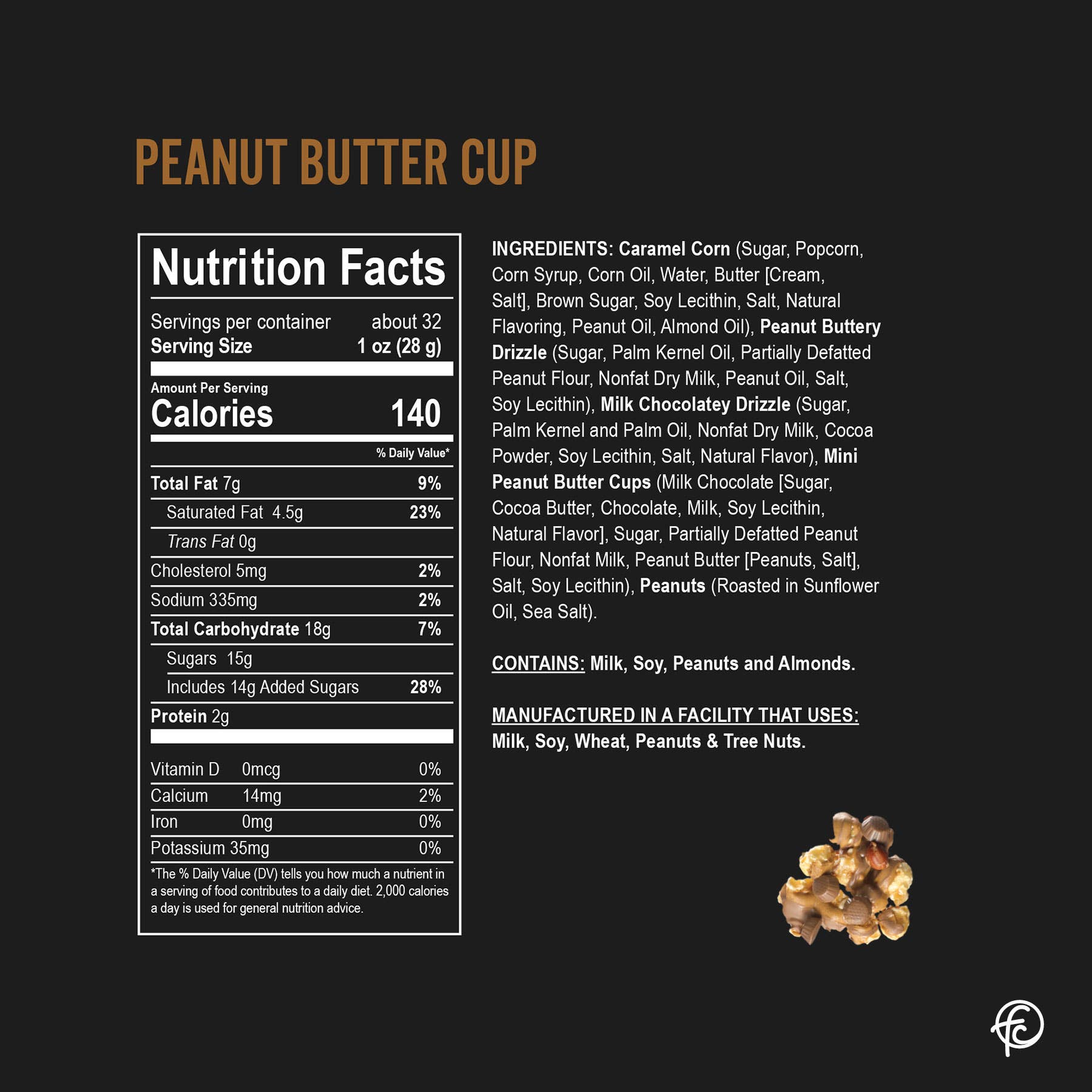 Peanut Butter Cup Popcorn